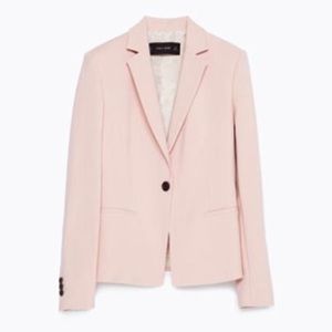 Zara blush pink blazer size medium